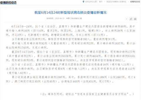 “31省份新增确诊33例	” 31省份新增确诊病例46例？-第1张图片